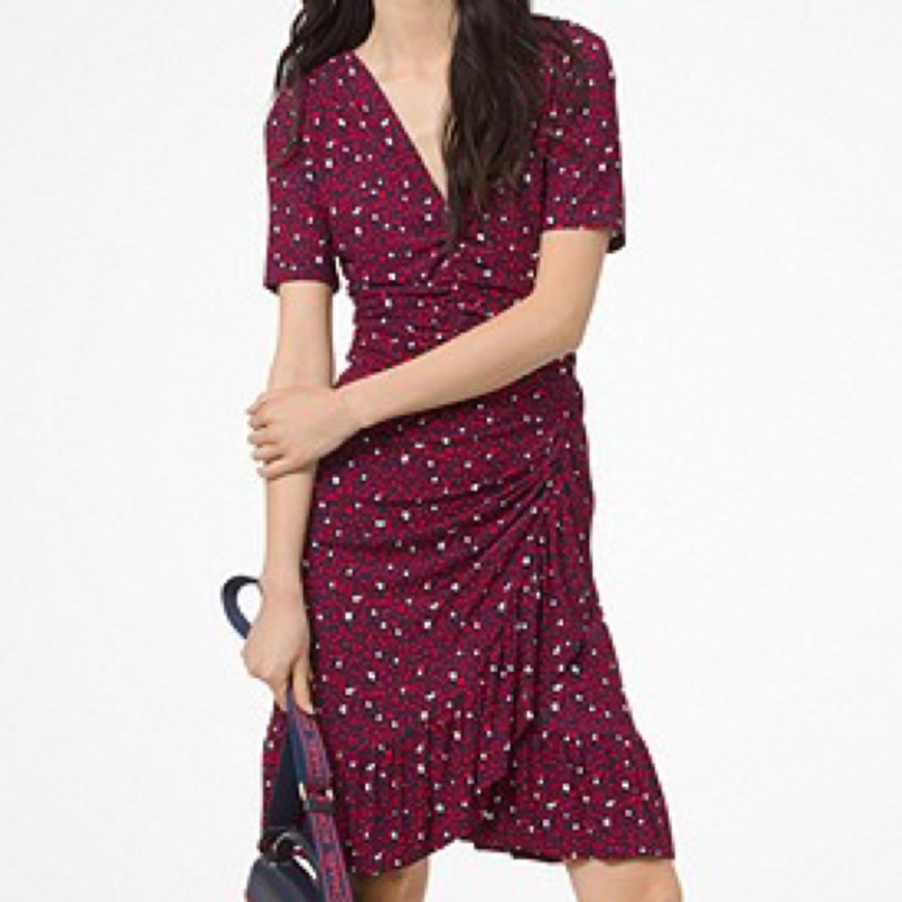 Navy Michael Kors heart covered dress